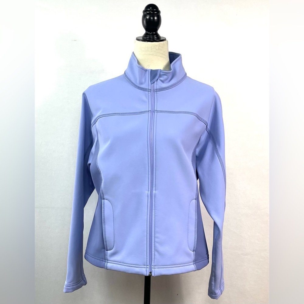 L.L. Bean Softshell  Lilac Jacket  Full Zip Front Nylon/Spandex Size L